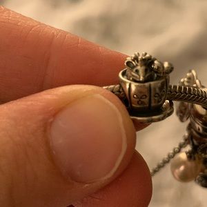 Pandora Enchanted Mouse in Teacup Charm *Retired*